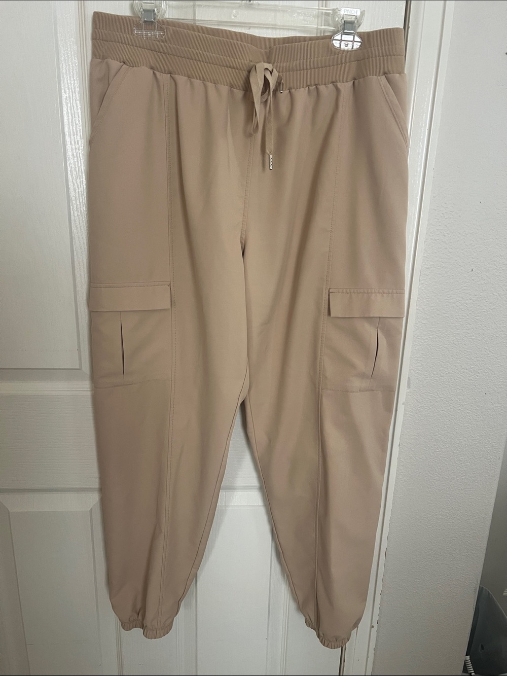 Women's Kinesis Cargo Track Joggers - Beige